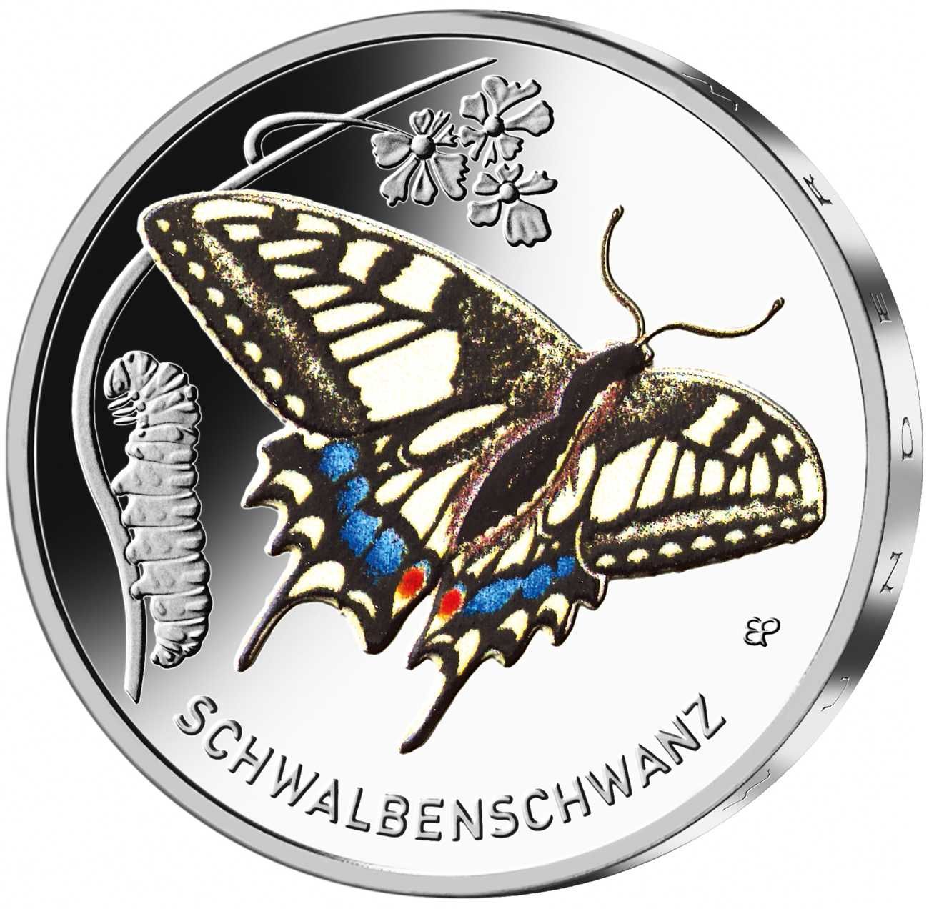 Moeda de 5 € Alemanha  “Reino dos Insetos” conjunto de 9 moedas