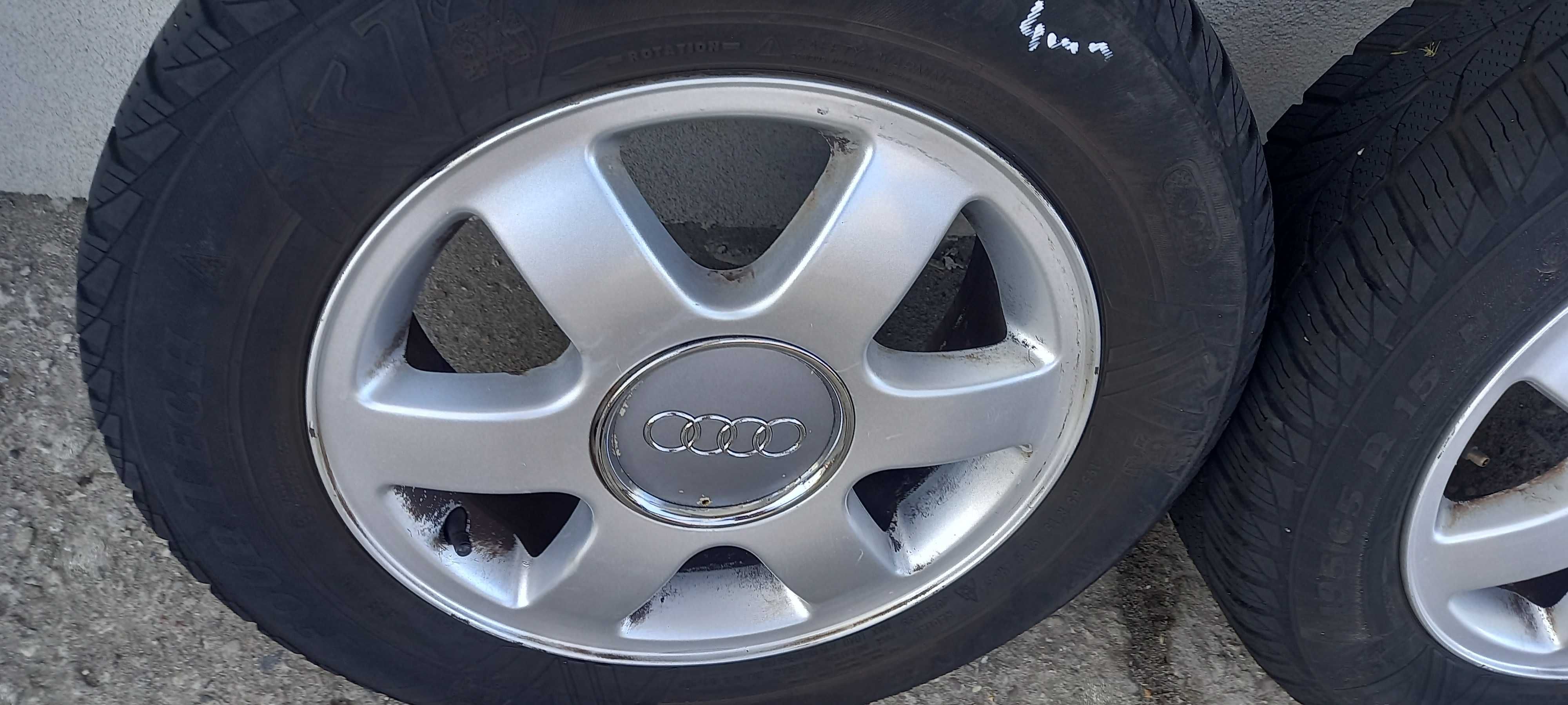 Felgi aluminiowe koła opony wielosezon Audi A3 8L 15 5X100 kpl