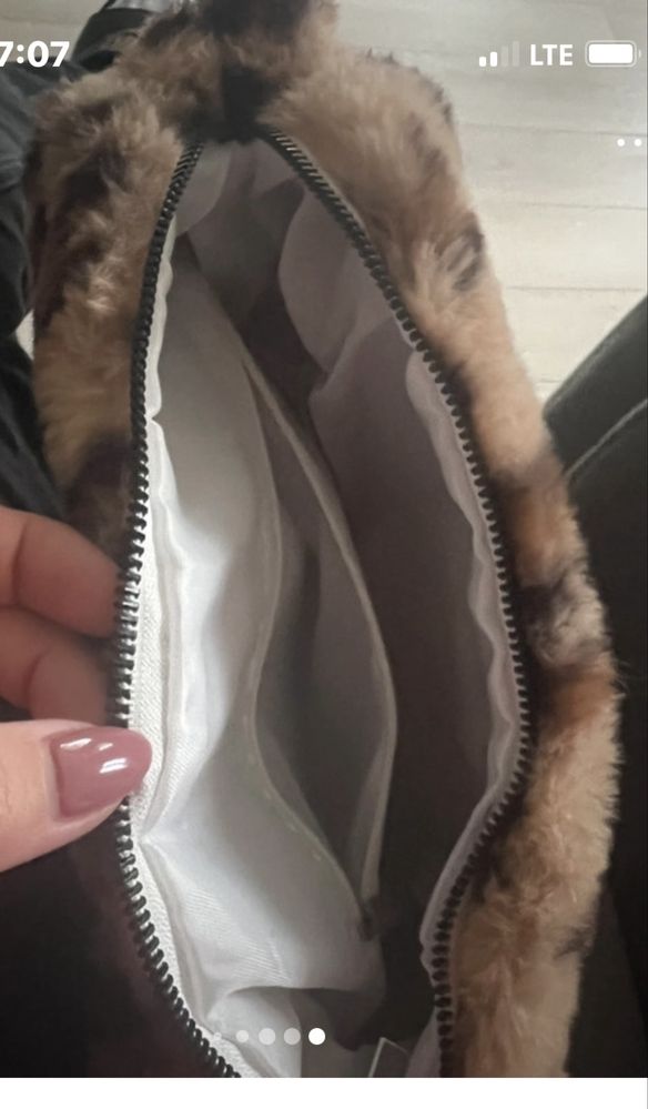 Pojemna tordbka w panterke osntera mis brąz