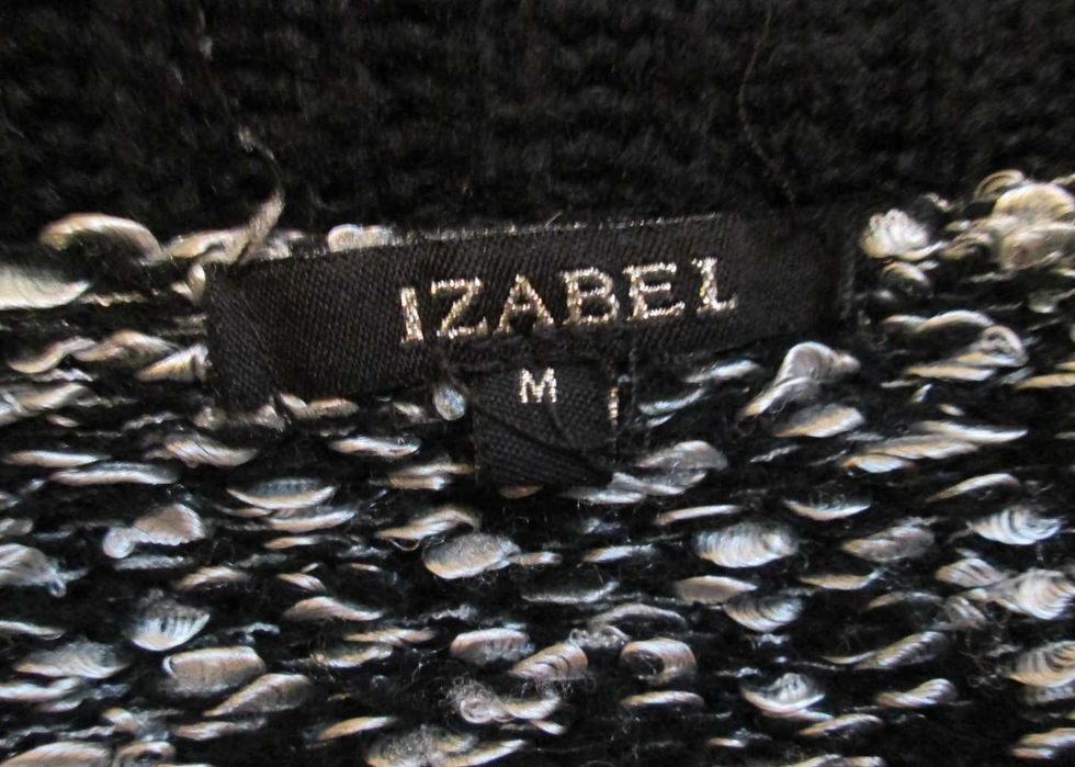 Sweter długi wiązany kardigan vintage S M 36 38