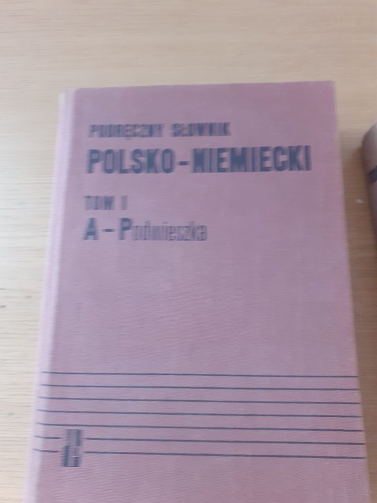 Podręczny słownik  polsko niemiecki 2 tomy 1983rok