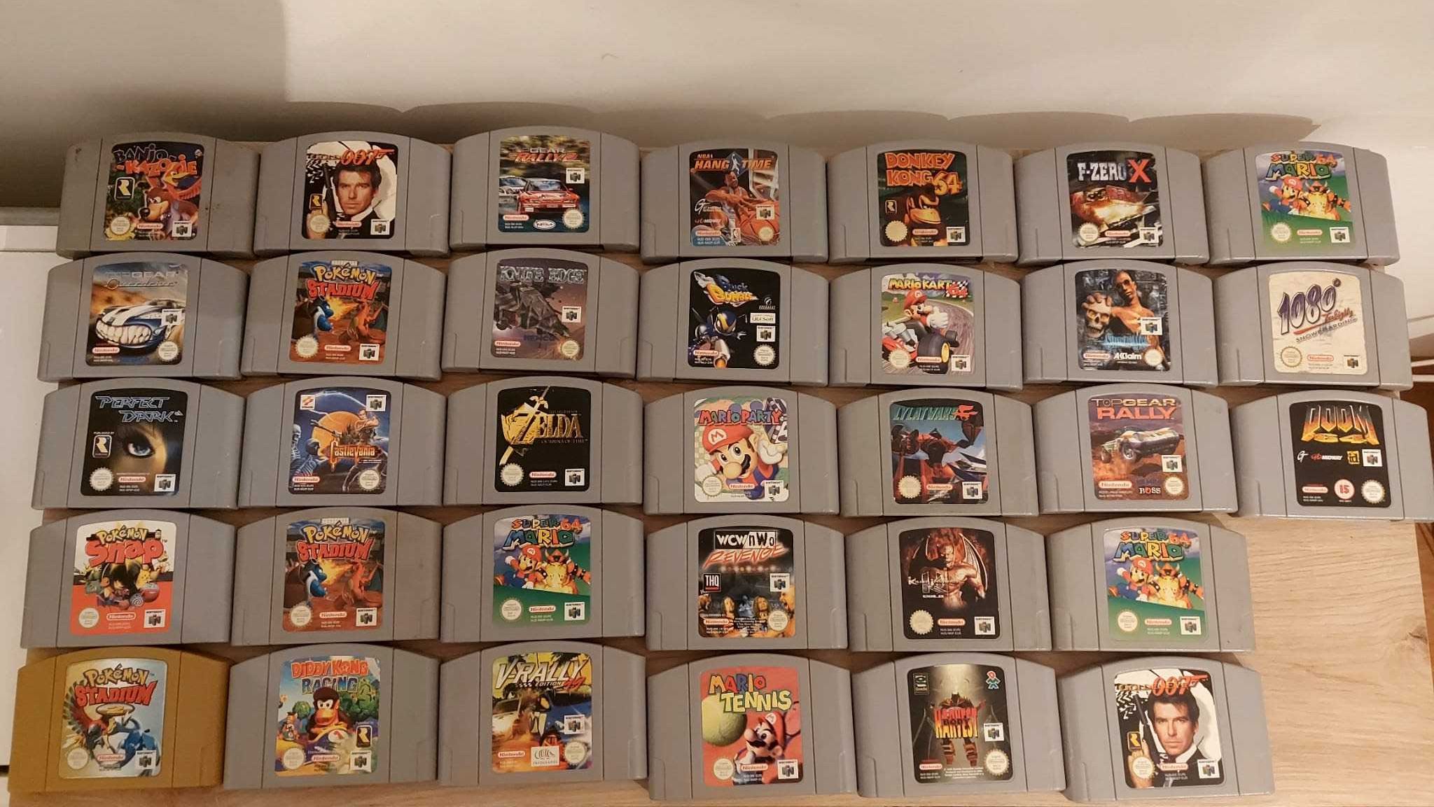 Grande lote de jogos (33) Nintendo 64 - Inglês e Francês