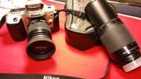 Máquina Fotográfica NIKON F50+2 Objectivas