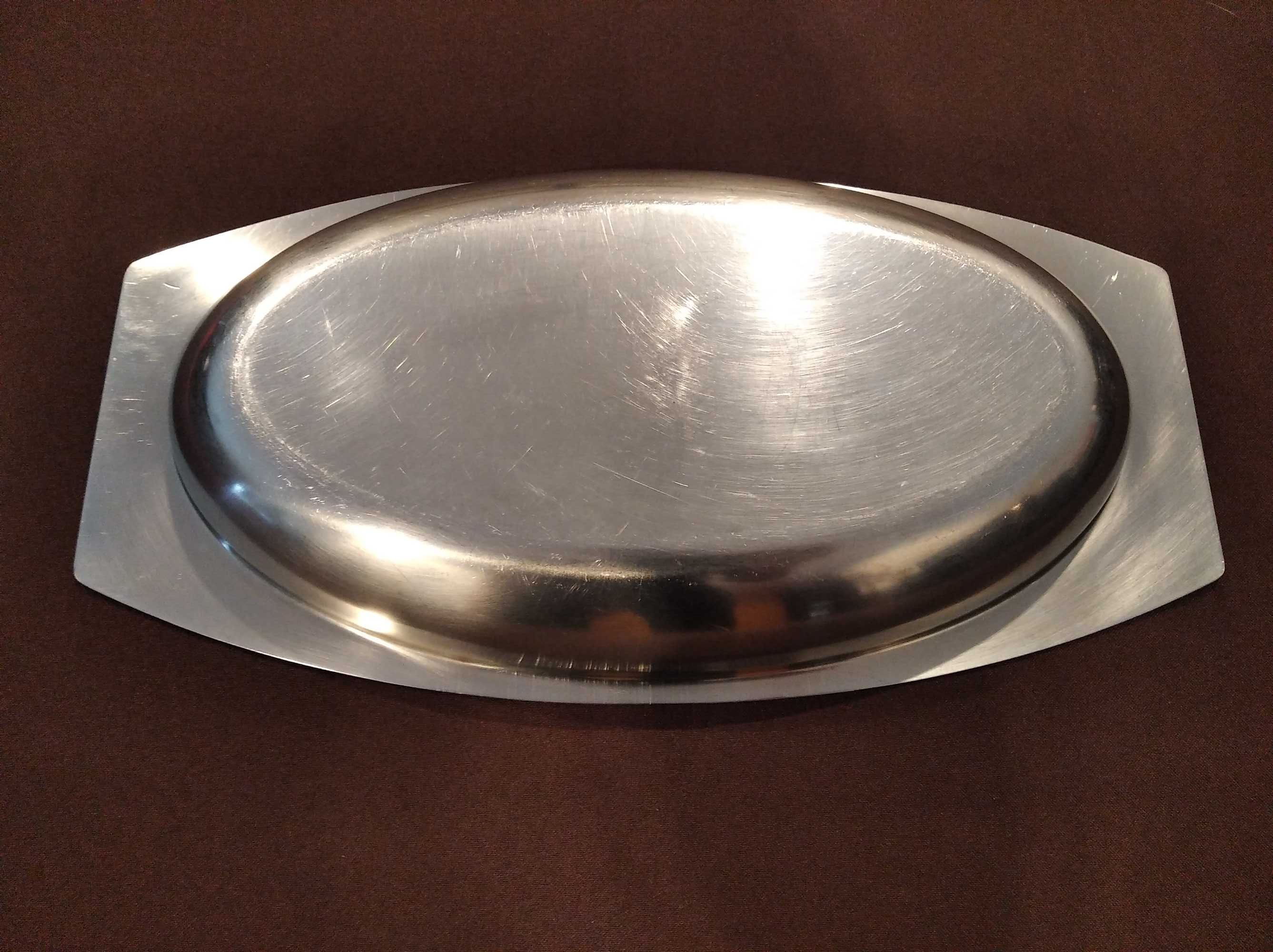 Travessa funda inox 36,5x19x4 cm