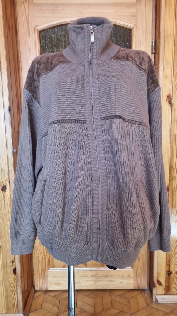 Kurtka sweter na podszewce Triko Soft 6XL