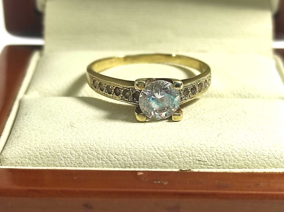 Uroczy PIERŚCIONEK Z CYRKONIAMI PR333 R17 Loombard Lubawa Lombard