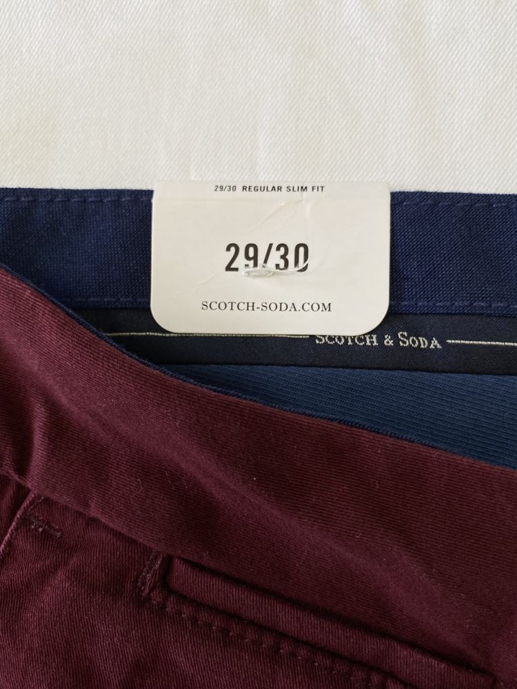 Spodnie Materiałowe Scotch & Soda Stuart Chino 29/30 Nowe