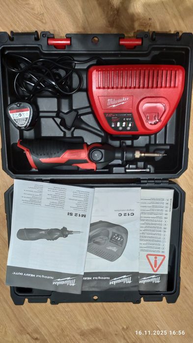 Lutownica akumulatorowa 12V 400°C Milwaukee M12 SI-201C