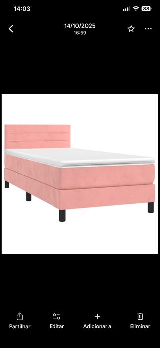 2 camas de meninas rosa veludo solteiro