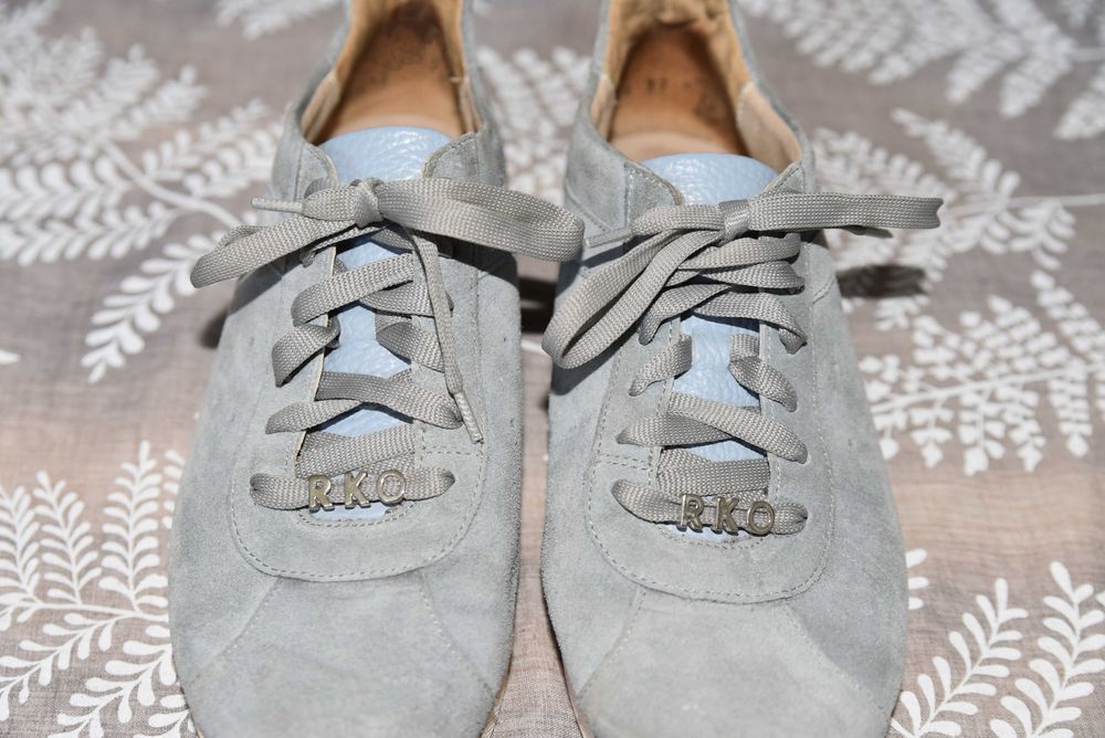 RYŁKO półbuty skóra zamsz 37