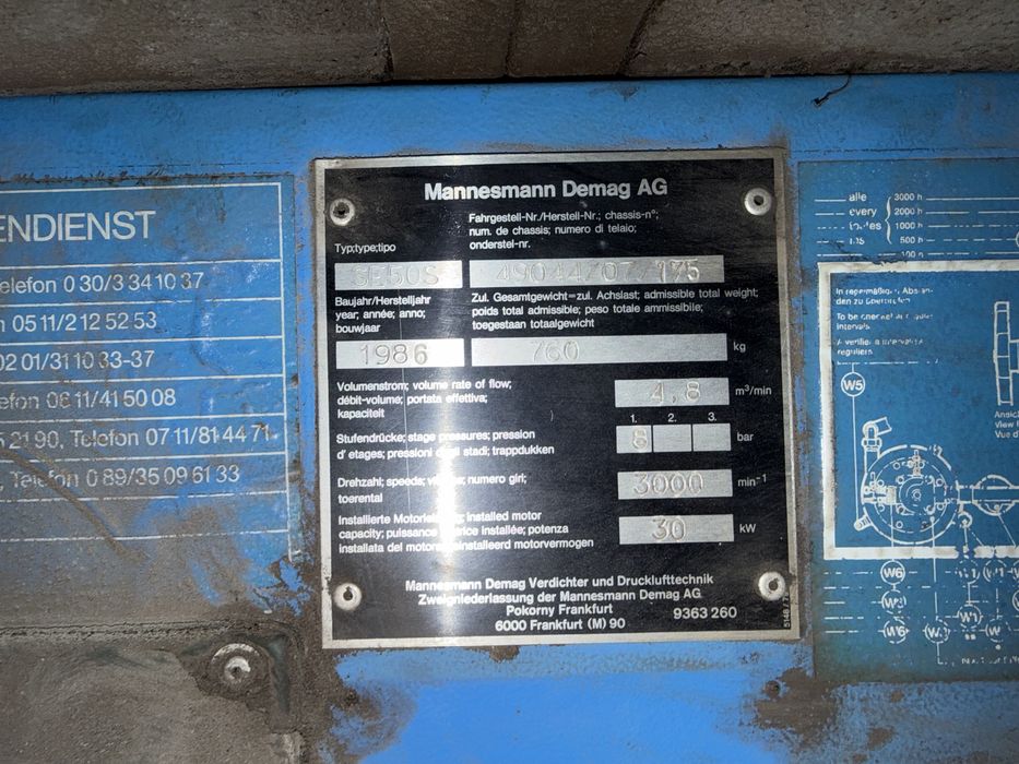 Kompresor śrubowy mannesman demag