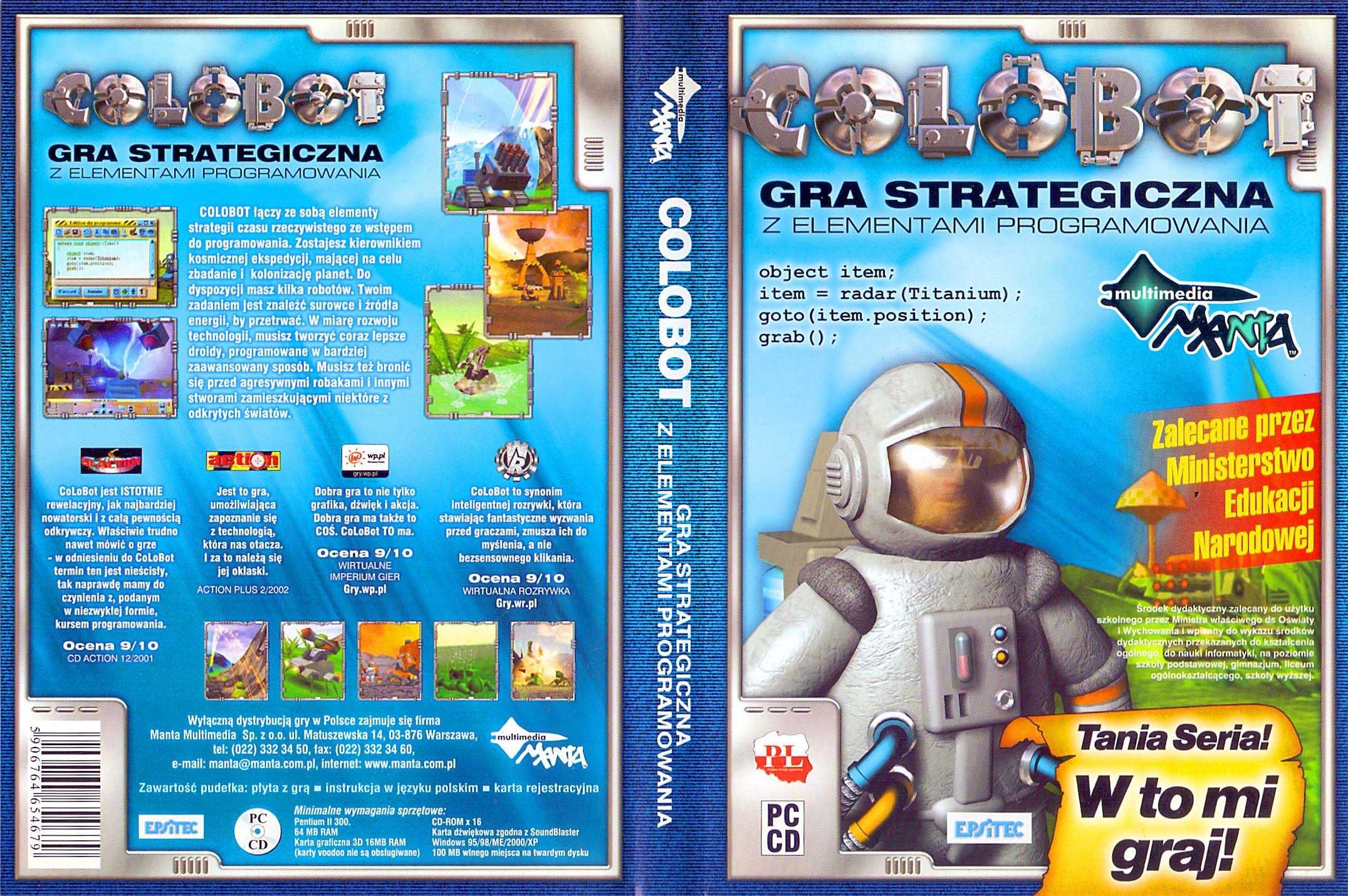 Gra PC "Colobot" CD