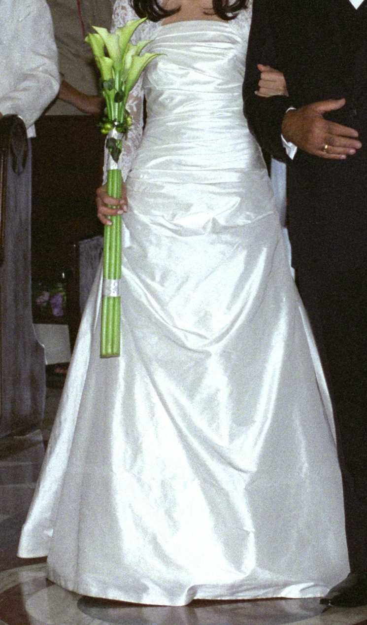 Pronovias suknia ślubna jedwab rozm S / 172 cm