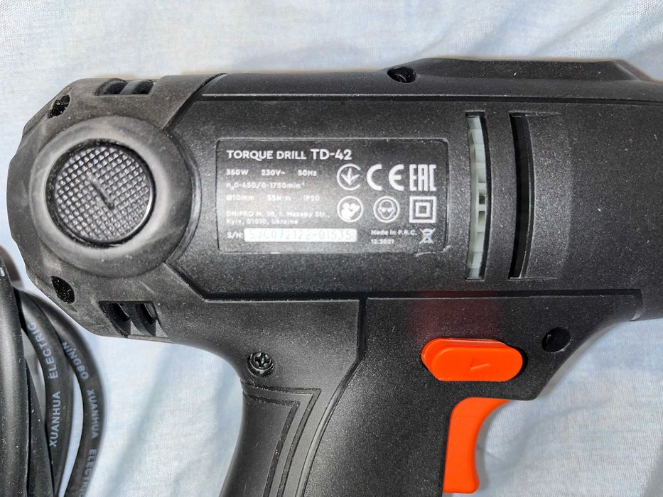 Дриль-шуруповерт мережевий Dnipro-M TD-42