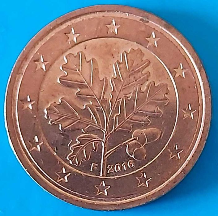 2 Cêntimos de 2016 * F * da Alemanha