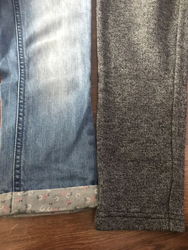 2 x spodnie i rajstopy r. 110/116