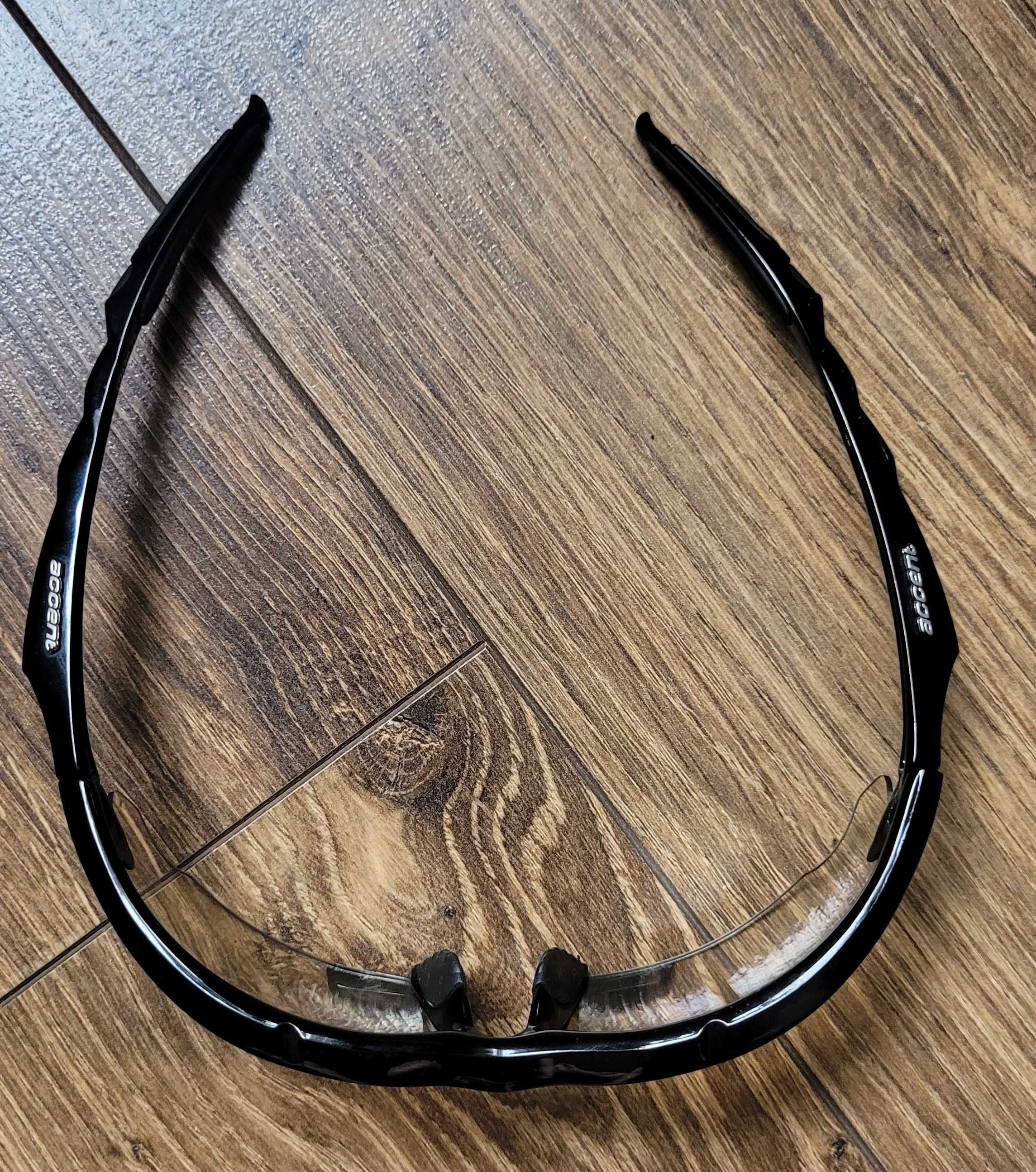 okulary rowerowe Accent wymienne szkła 3 filtry kolory sportowe + etui