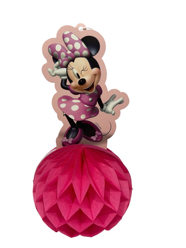 Papierowe dekoracje, Figurki Minnie Mouse Disney 2szt nr.7984