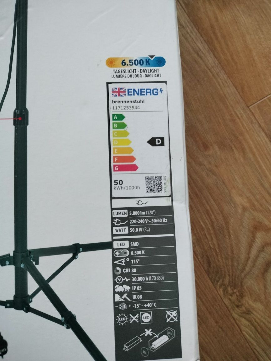 Brennenstuhl reflektor roboczy LED na statywie, 5800lm