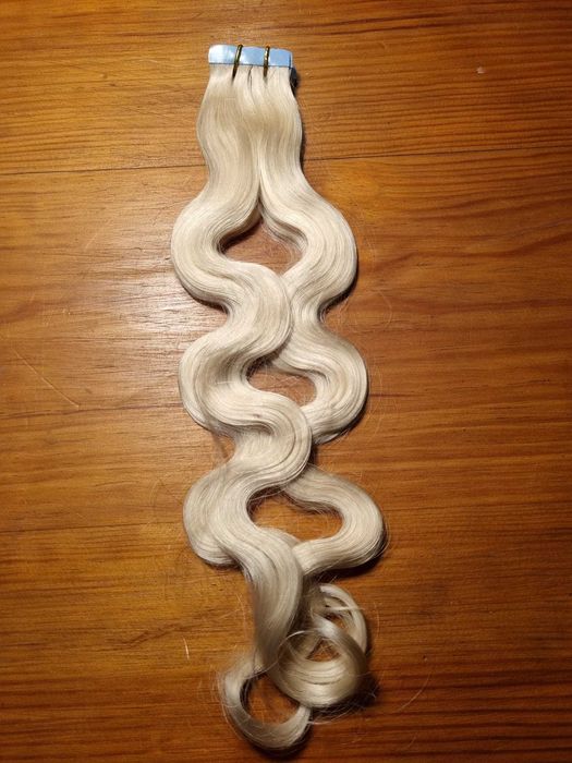Extensões Adesivas de Cabelo 100% Humano - 50cm e 60cm