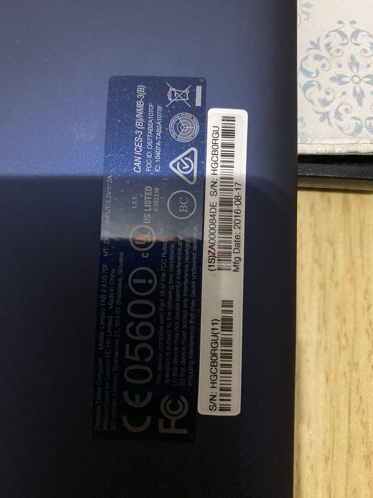 Планшет Lenovo TAB 2 a10-70F