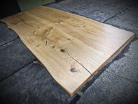 Blat dębowy na biurko 180x80 w stylu Rustykalnym Live Edge