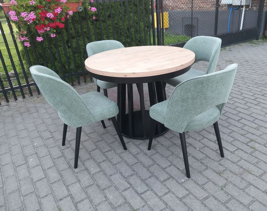 Stół okrągły jadalnia salon