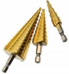 Wiertła Stopniowe Stożkowe Wiertło CHOINKOWE 4-32mm 3 szt.