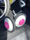 Rodas rodinhas apoio bicicleta aprendizagem 14"