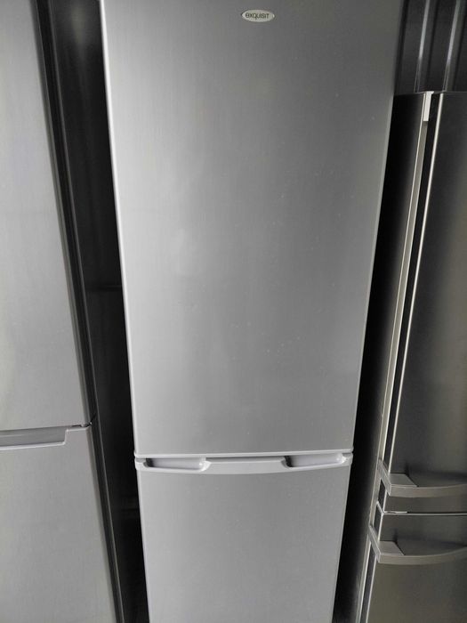 Lodówko-zamrażarka Exquist wys 180 cm srebrna