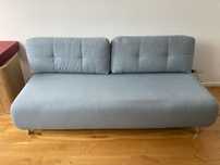 Sofa rozkładana z miejscem na pościel 140x195 cm