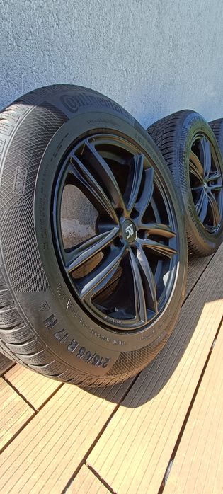 Koła felgi czarne  opony zimowe  VW t-roc ateca  5x112 17 cali 215/65
