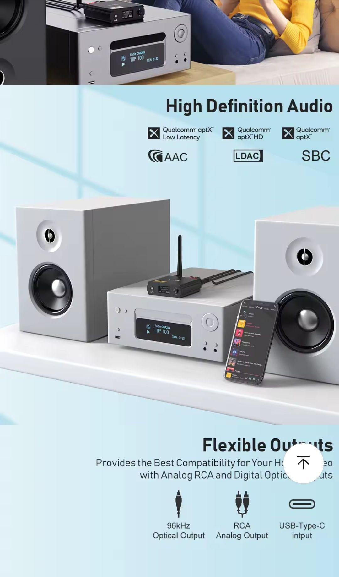 HiFi Блютуз адаптер 1MII DS700, DS220, 3в1, стерео и т.д. КРУТАЯ ШТУКА