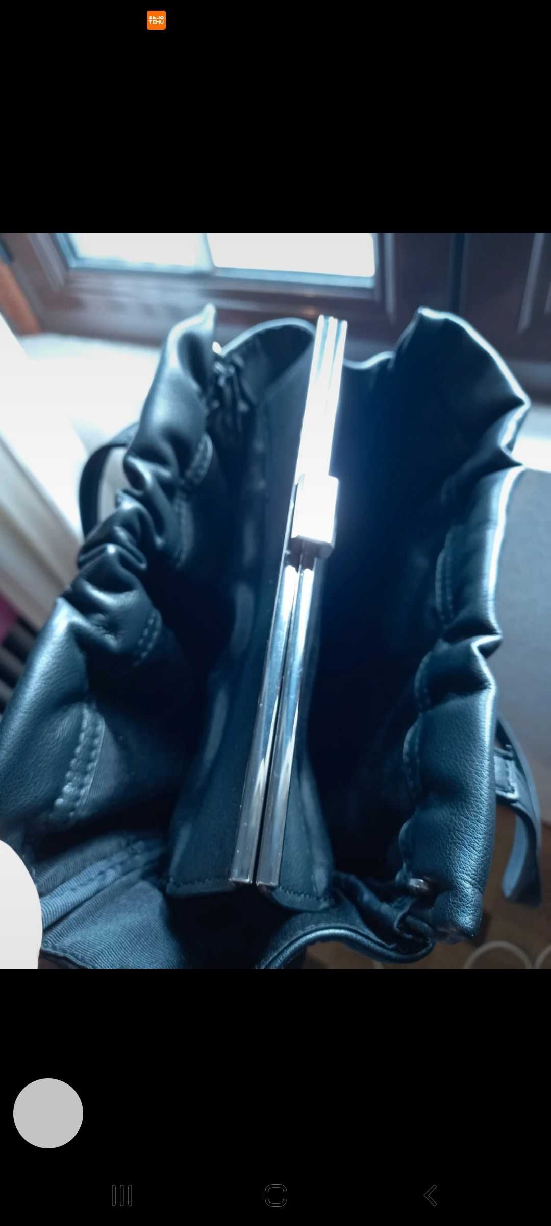 Mala preta de ombro - Zara Woman