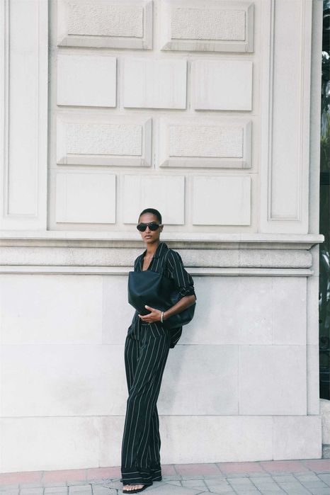 koszula bluzka M nowa kolekcja czarna prążek tenisowy PROMOCJA