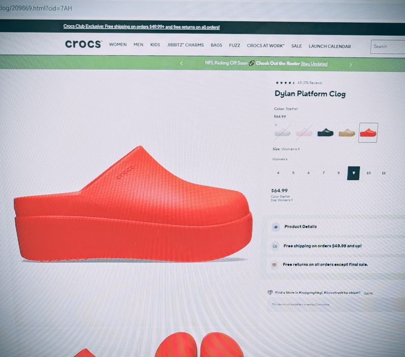 Crocs Dylan Platform жіночі розмір 39-40