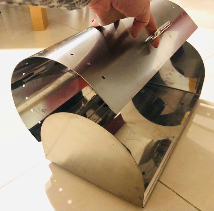 Caixa de pão em aço inox