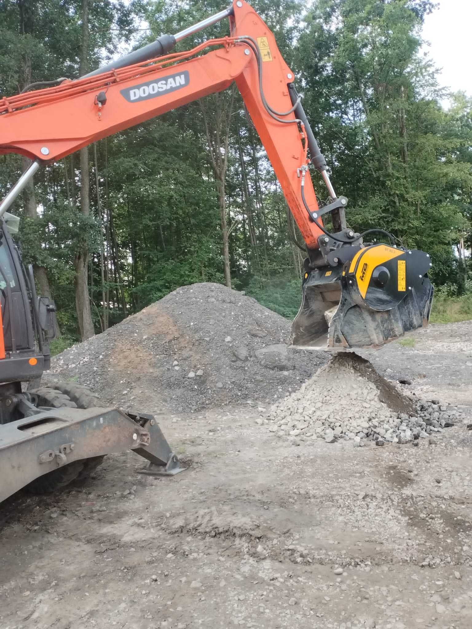 Ziemia na podniesienie terenu, kruszywo betonowe, kruszywo odsiane