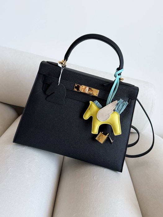 Сумка Hermes Kelly шкіра | чорна