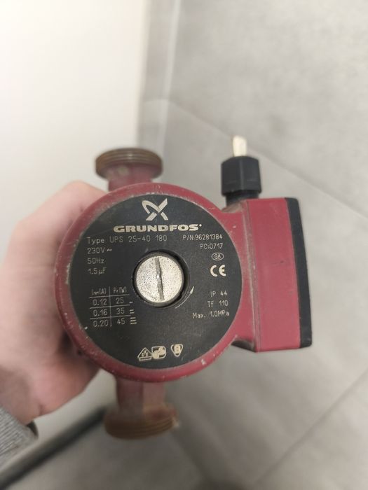 Pompa Grundfos Alpha UPS 25-40 / 180 sprawna, zdjęta z instalacji