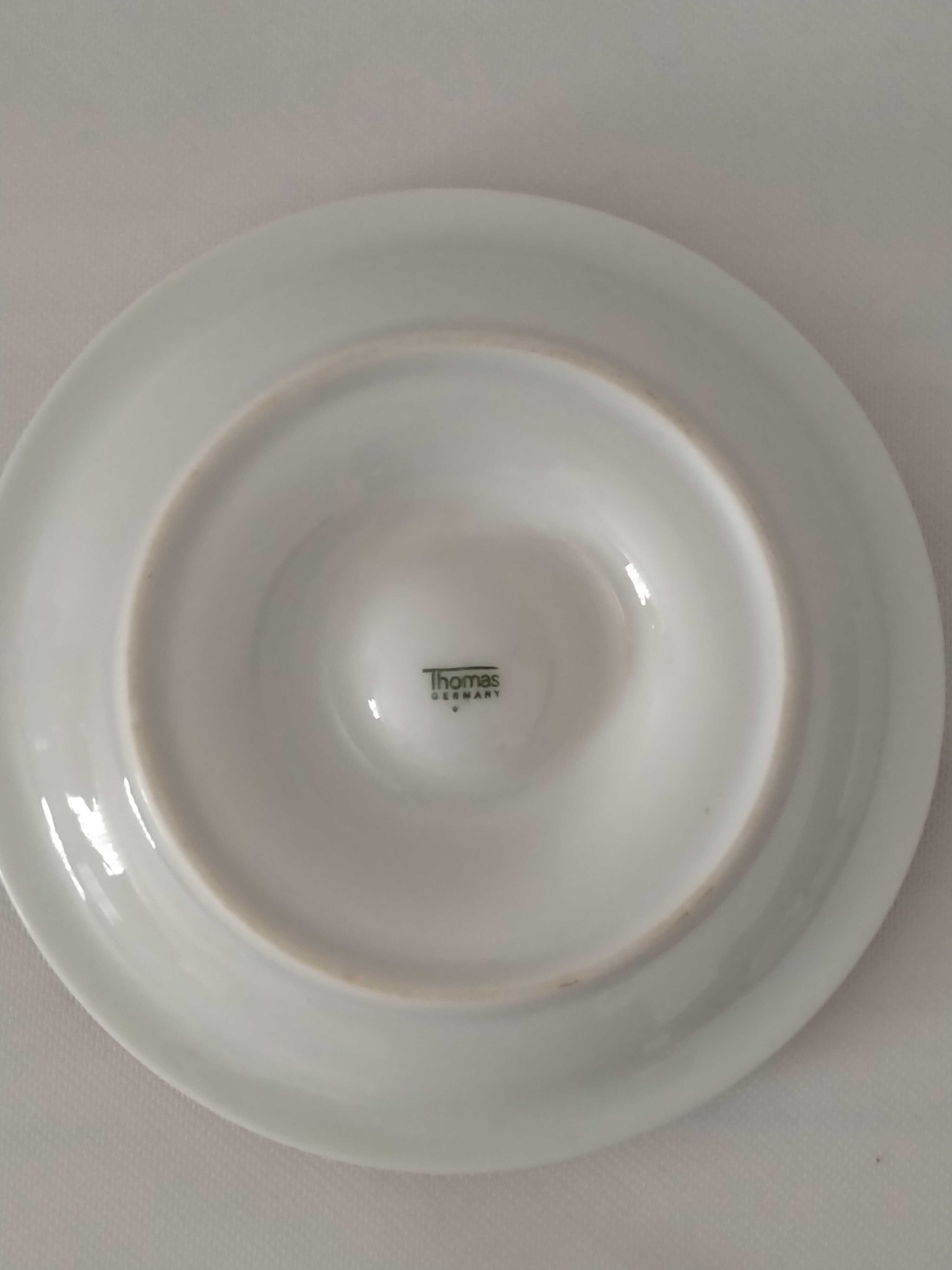 śliczna porcelanowa podstawka pod jajko, talerzyk  Thomas Germany