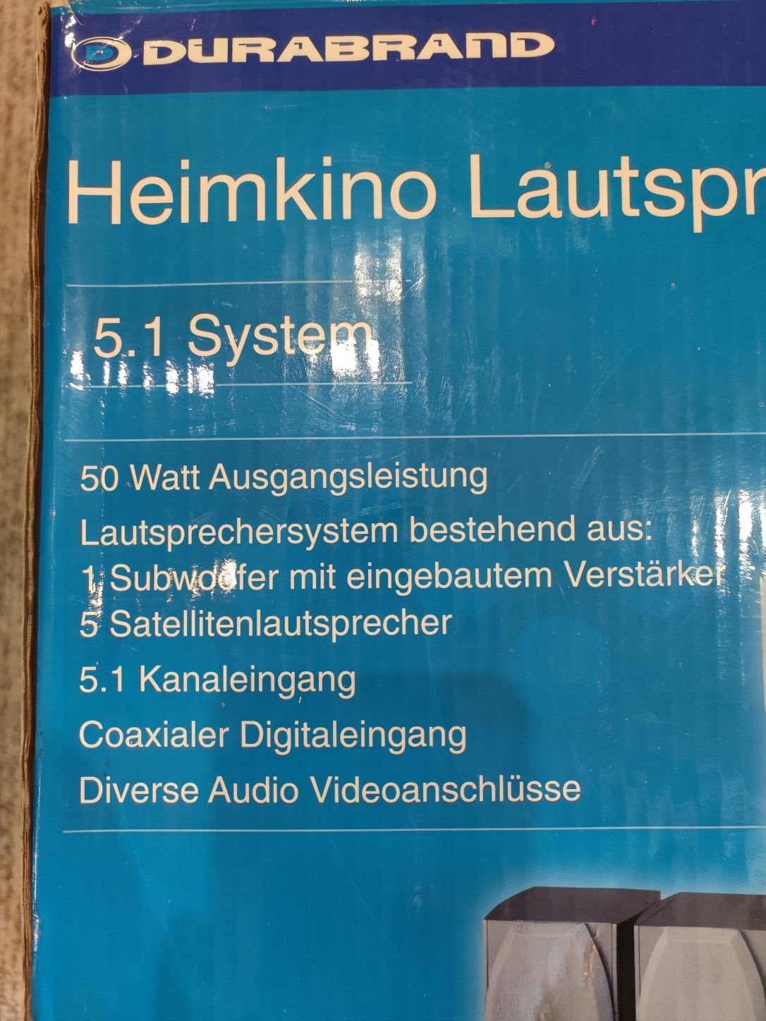 Акустична система DURABRAND Heimkino 5.1

Heimking Lautsprechersystem