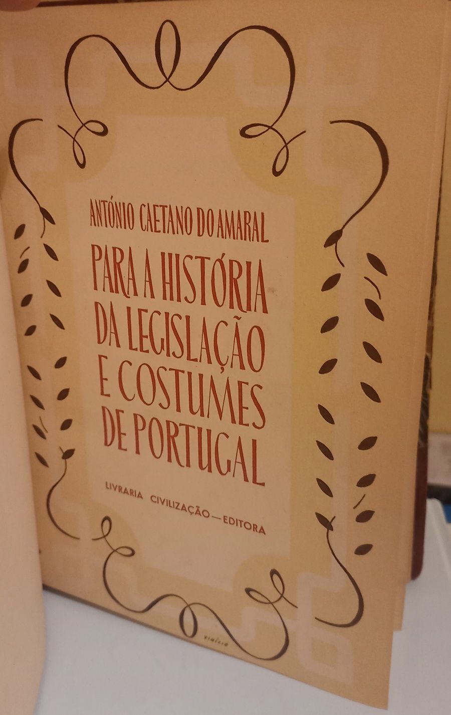 Livro "Para a História da Legislação e Costumes de Portugal "