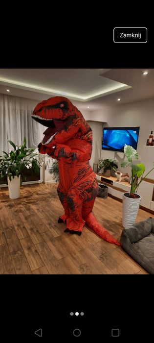 Kostium dmuchany dinozaur
