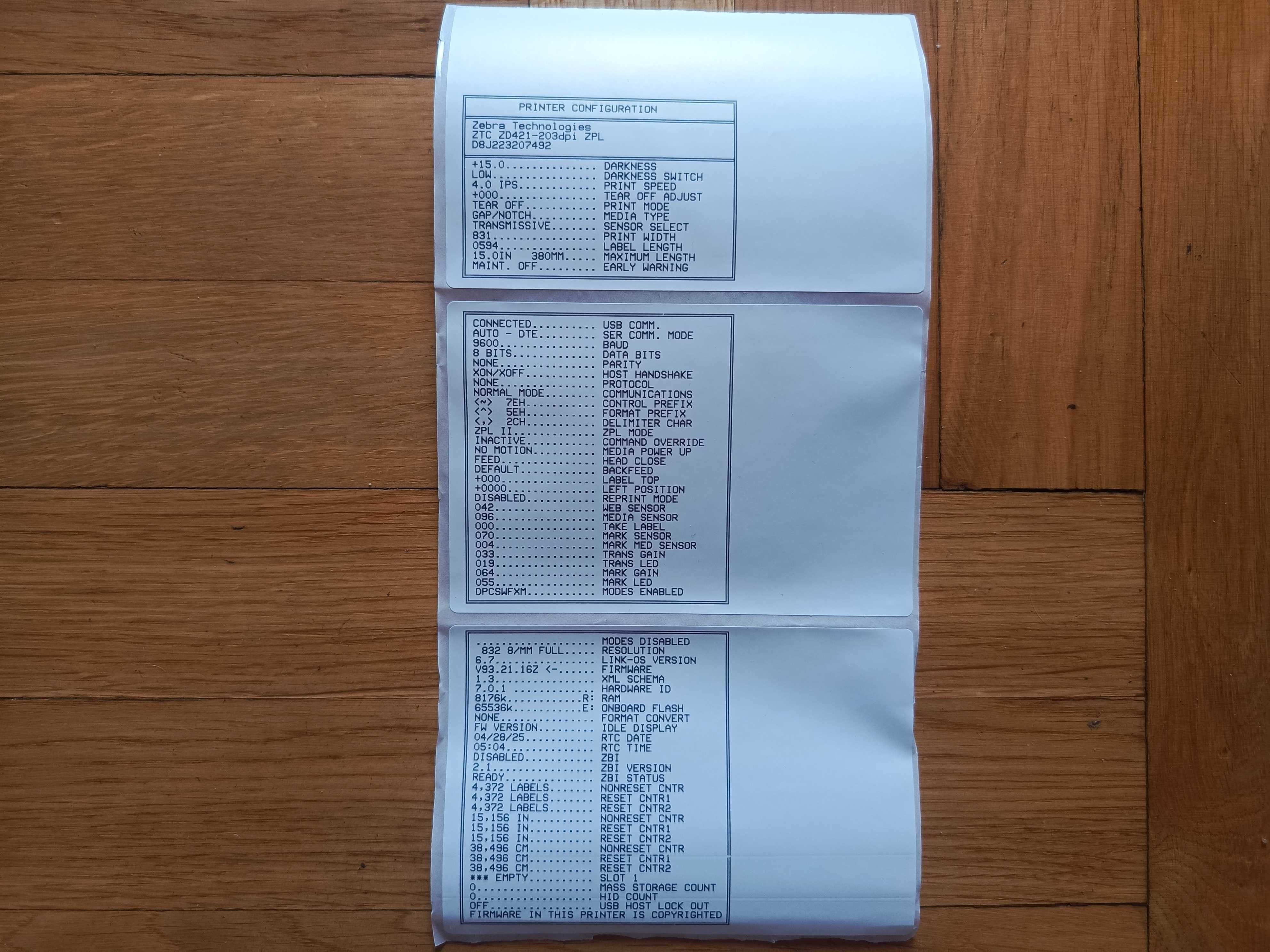 Drukarka Termiczna Etykiet Kurierska Zebra ZD421 Bluetooth