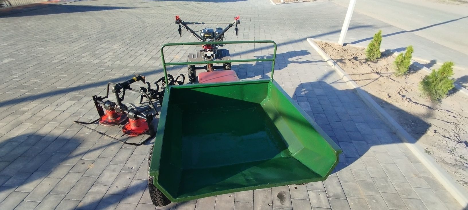 Мотоблок Weima + прицеп + роторна мотокоса 1100-6