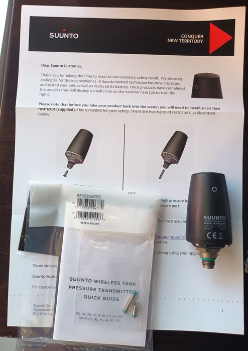 Relógio computador de mergulho Suunto D9 tx