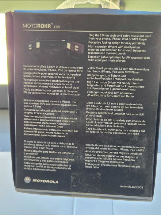 Coluna de som portátil desdobrável Motorola