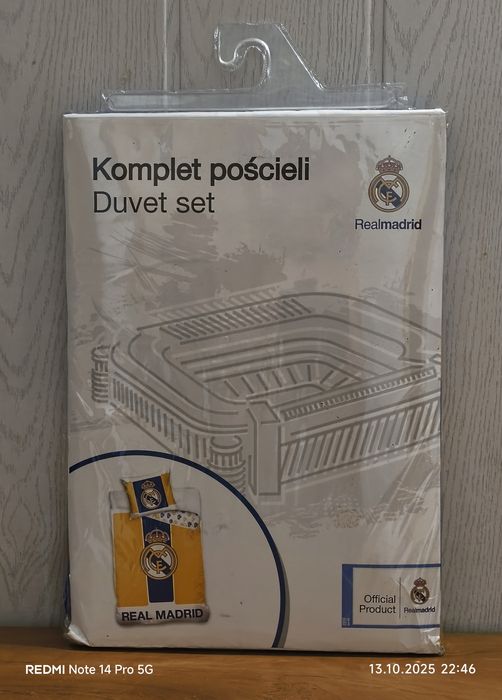 Komplet pościeli 160x200 Real Madryt oficjalny produkt Real Madryt