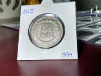 Moneta 20 złotych 1974 XXV Lat RWPG